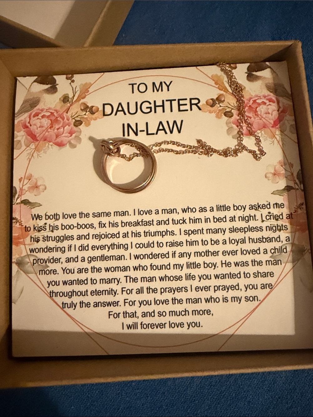 Rose Gold Daughter-In-Law Necklace